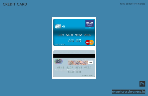 Fiji BRED Bank Mastercard Beispielvorschau